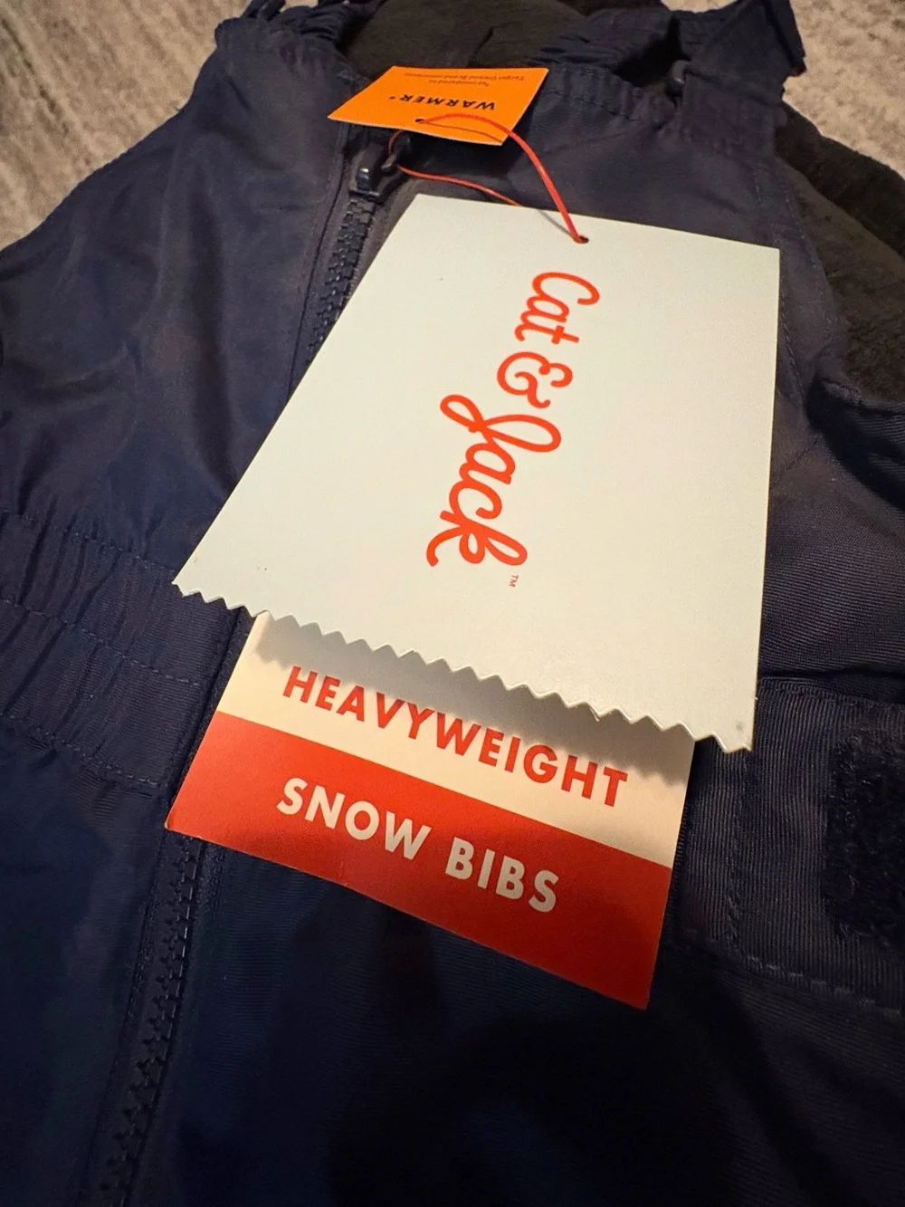 Cat & Jack Navy Kid’s-Boys' Insulated Cargo Snow Overalls